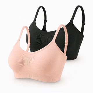 Kit 2 Top Sutiã Com Alça E Fecho Ajustável Amamentação Leve em Oferta na Shopee