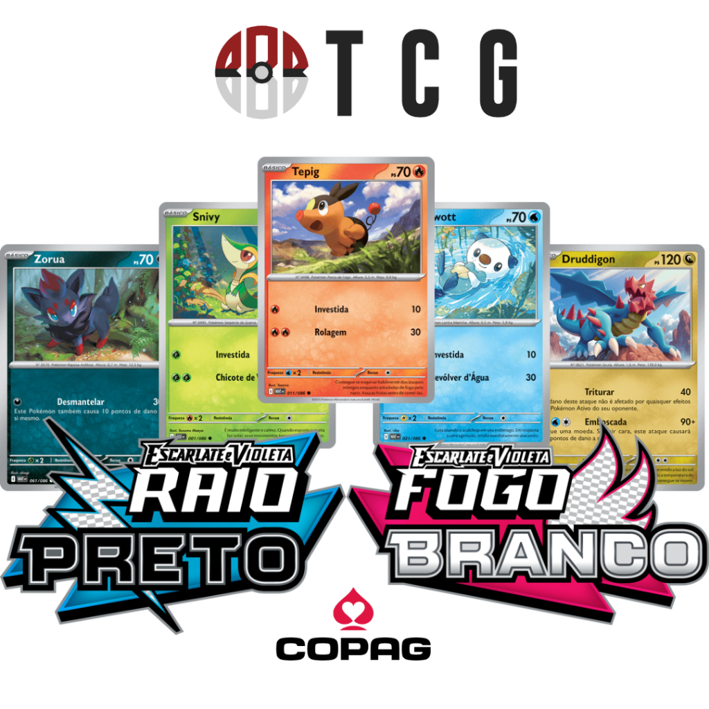 Todas Cartas Comuns, Incomuns e Raras Coleção Raio Preto e Fogo Branco ...