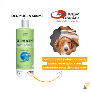 Dermogen Xampu Cães e Gatos 500ml Equilíbrio Fragrância Neutra Agener em Oferta na Shopee