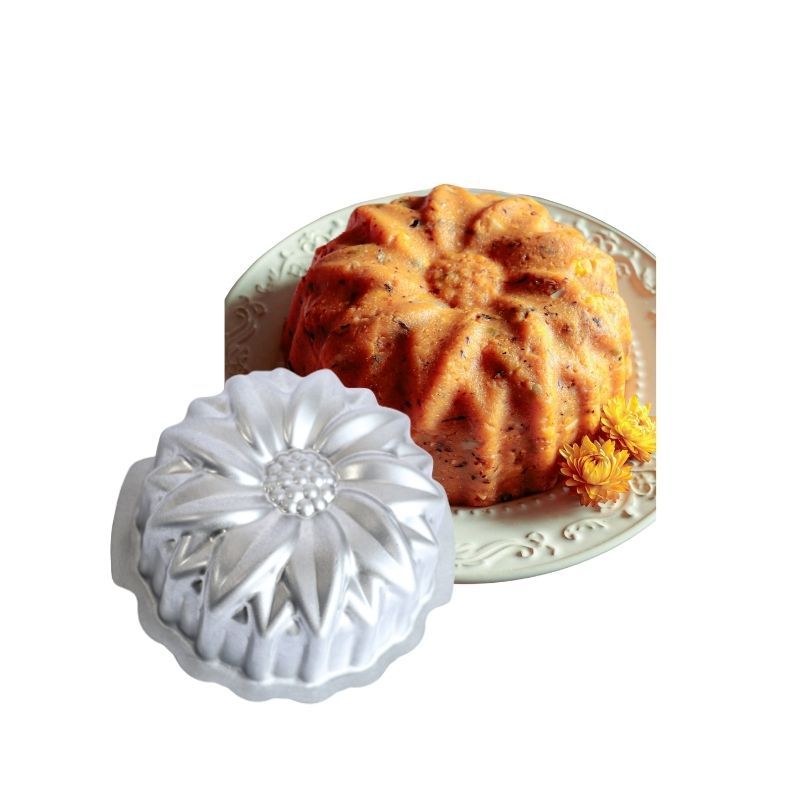 Forma de Bolo Girassol 18x8cm Caparroz Torta Pudim Sobremesa