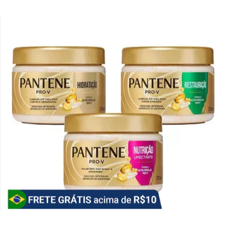 Kit Cronograma Capilar Mascara Pantene Hidratação 270ml + Nutrição 270ml + Restauração 270ml