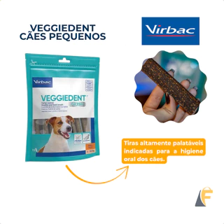 Veggiedent Fresh 15 Tiras Palatáveis Higiene Oral Cães Pequenos De 5a10kg Virbac em Oferta na Shopee