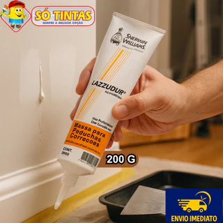 Massa para Pequenas Correções Lazzuril 200g Bisnaga, Reparos Rápidos, Sherwin Williams, Automotivo