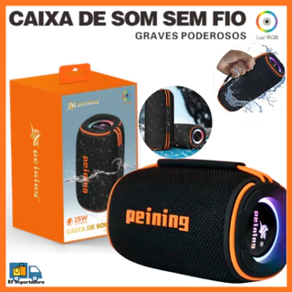 Caixinha De Som Bluetooth 15W Resistente À Água IPX6 RGB Alto Falante em Oferta na Shopee