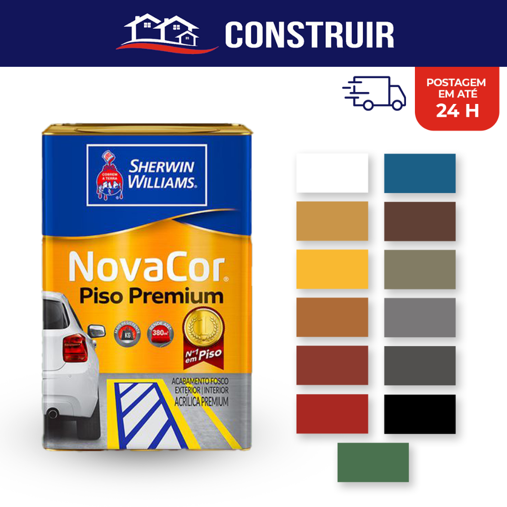 Tinta Acrílica Novacor Fosca Piso Premium 18 Litros Nova Cor Sherwin ...