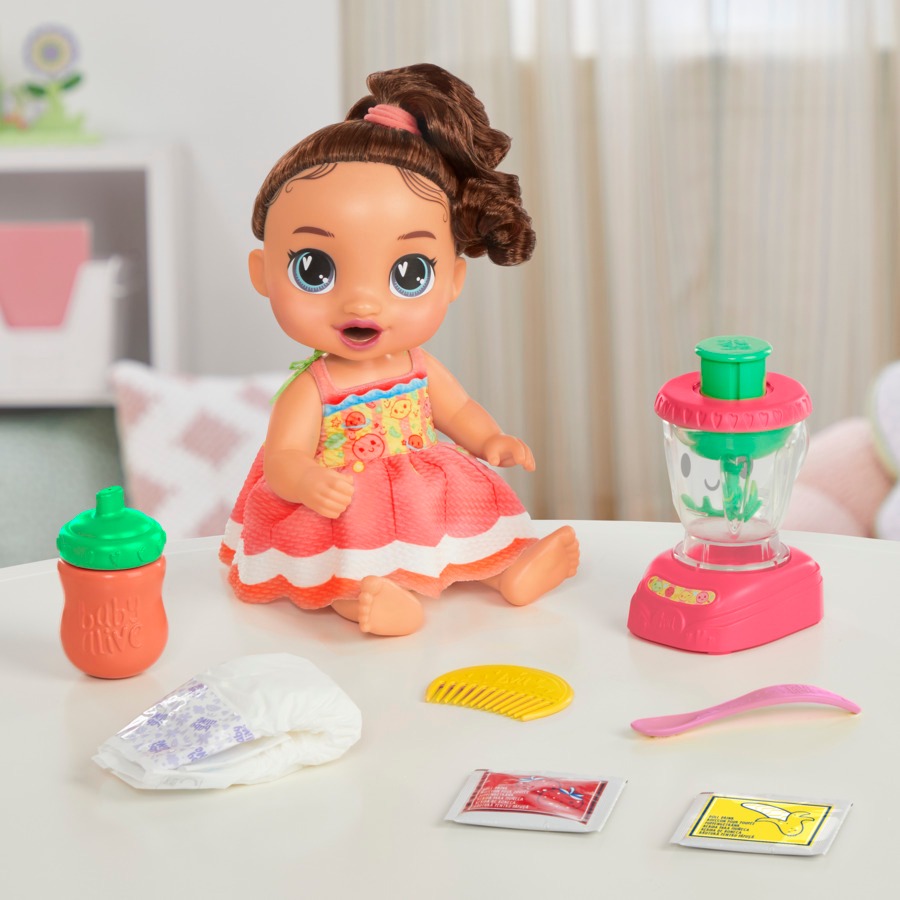 Boneca Baby Alive Sucos Saborosos Gigi Morena - Hasbro G1453