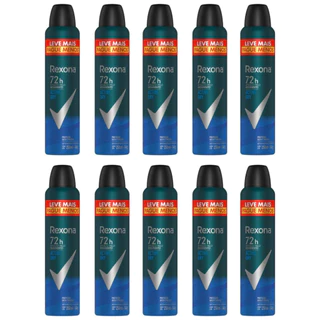 Kit com 2/4/6/10 Desodorantes Aerosol Rexona Active Dry 72h – 250ml