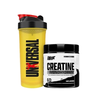 Kit Creatina Monohidratada 300g - Nutrex + Coqueteleira 600ml - Universal em Oferta na Shopee