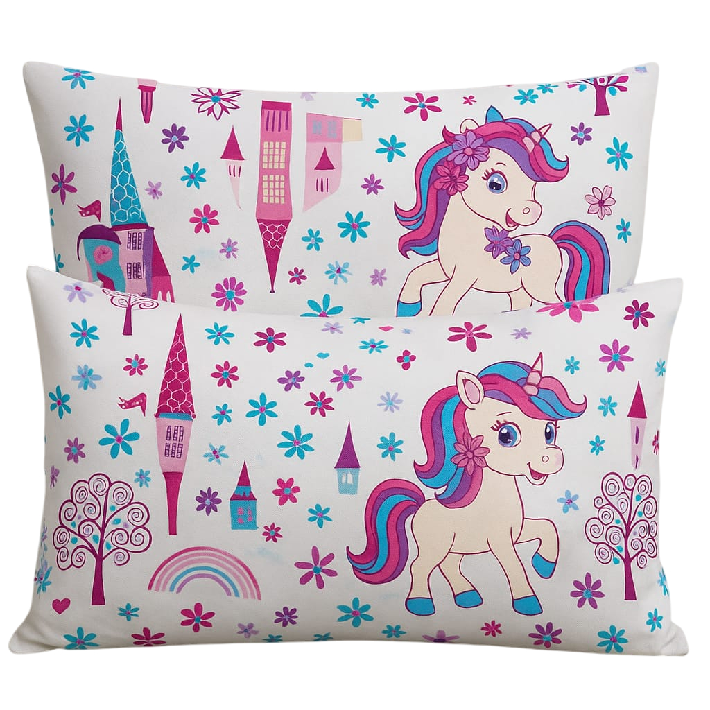 Kit 2 (Duas) Fronhas Percal 180 Fios Algodão Infantil Bebê Baby Estampada Avulsa