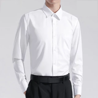Camisa Social Branca Masculina Manga Longa Slim Luxo Premium