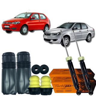 Kit Amortecedor Batente Traseira Palio Siena 1.0 1.3 1.3 16v 1.4 1.5 1.6 1.8 8v 1996 á 2016 em Oferta na Shopee