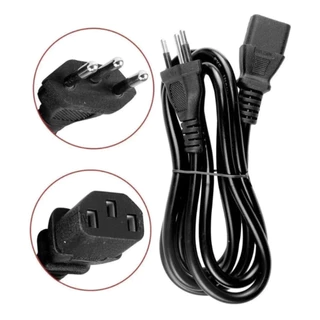 Cabo Força Tripolar Para Fonte Cpu Monitor Pc 1,5 M Padrão Inmetro Cabo de Energia Monitor Cpf e Outros em Oferta na Shopee