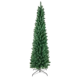 Árvore de Natal Slim Tradicional Verde com Base 1,20 1,50 1,80 2,10 Enfeite Natalino Decorativo Festa Christmas Elegante