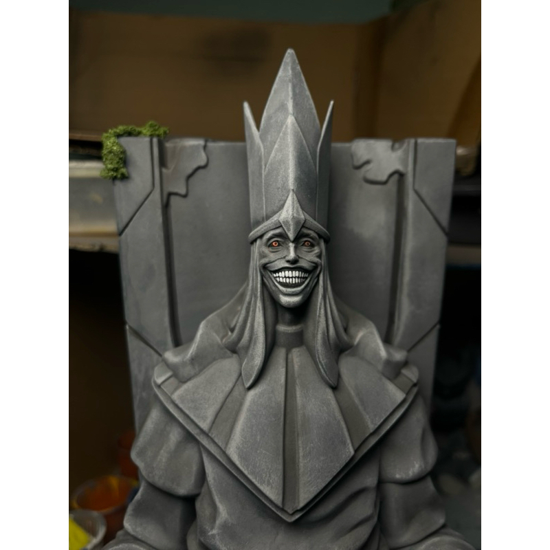 Figure estilo anime Estátua Efeito pedra azulada menino solista 32cm