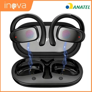 INOVA Fone de Ouvido Esportivo Sem Fio Bluetooth Com Microfone IPX5 À Prova D'Água Gancho Alta Fidelidade Estéreo