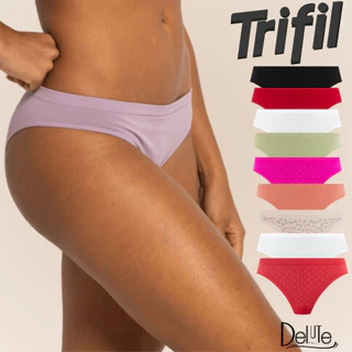 Kit Com 9 Calcinhas Basicas Tanga Trifil Em Microfibra Sem Costura em Oferta na Shopee