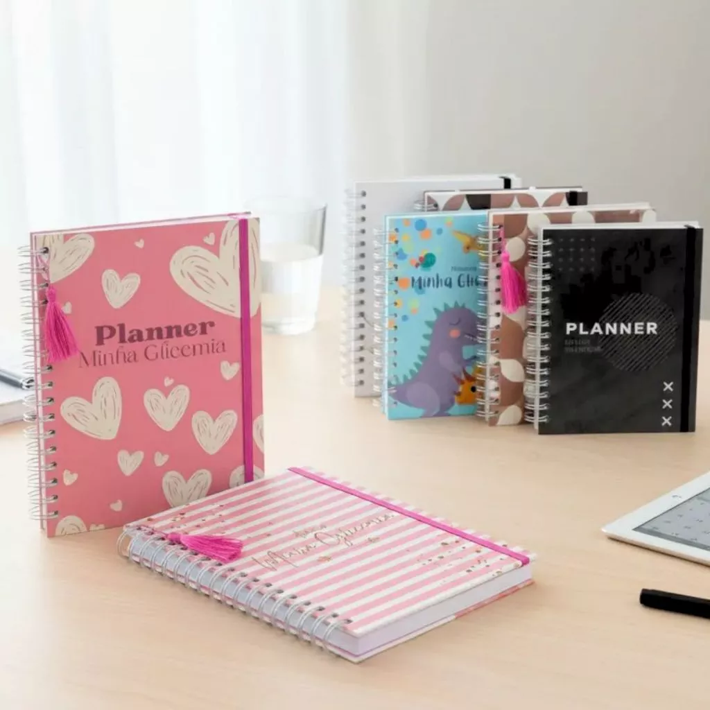 Caderno planner de saúde e hábitos