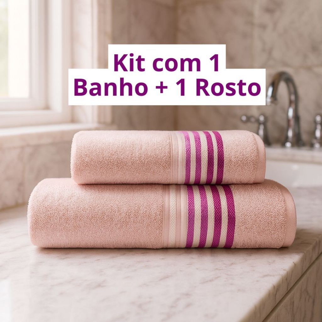 Kit de Toalhas Camesa Dynamo Select 4 Peças 98% Algodão Toalha
