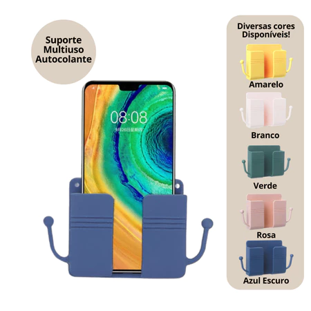 Suporte De Celular Para Parede Carregamento De Telefone De Não Perfurado Com Adesivo Para Banheiro Sala E Cozinha