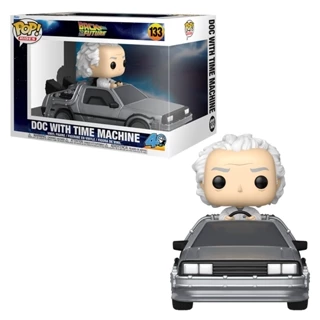 FUNKO POP DOC W/TIME MACHINE RIDES 133 NOVO ORIGINAL em Oferta na Shopee