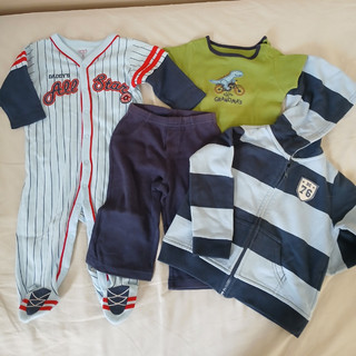 Kit 5 Conjuntos Carter's em Algodão Menino 9-12 meses em Oferta na Shopee
