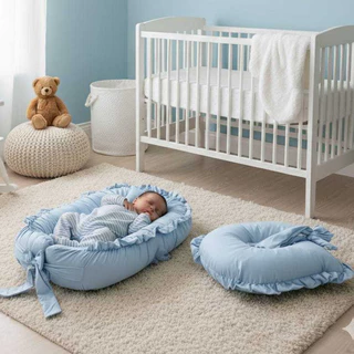 Ninho Redutor de Berço com Almofada de Amamentação Kit Completo(03peças) E KIT AVULSO(02peças) em Oferta na Shopee