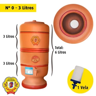 Filtro de Barro Cacique 3 Litros - (1 vela)