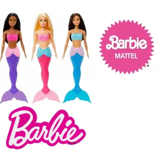 Barbie Fantasy Sereia Básica HGR04 | Mattel Original | Boneca com Rabo Colorido e Cabelos Longos