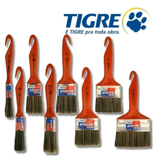 Pincel Trincha Tigre 695 Profissional | 1/2", 3/4", 1", 1.1/2",2", 2.1/2, 4" | Pintura e Acabamento