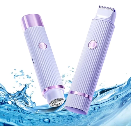 Depilador Eletrico Feminino Recarregável Removedor De Pelos Navalha Dupla