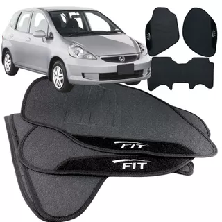 Tapete para Carro Borracha Honda Fit 2004 2005 2006 2007 2008 3 Peças