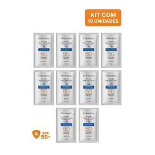 Avon Amostra Sachê Renew Tripla Proteção Matte FPS 50 1,5g Protetor Solar UVA/UVB Loção Facial