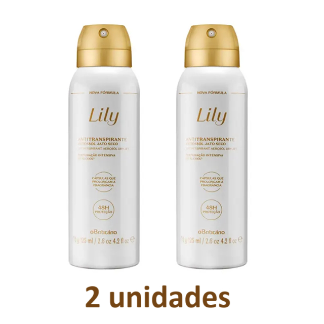 Desodorante Antitranspirante Aerosol Lily 75g/125ml em Oferta na Shopee