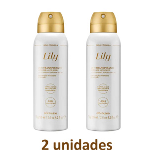 Desodorante Antitranspirante Aerosol Lily 75g/125ml em Oferta na Shopee