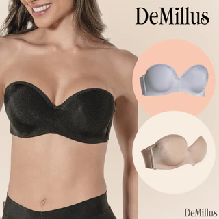 Sutiã Bustiê Vertigem Tomara Que Caia Demillus Com Bojo e Aro Barbatana Lateral Reforçado Feminino em Oferta na Shopee