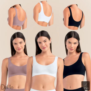 Top Fitness Sport Nadador SHE Em Microfibra Sem Costura Sem Bojo Para Exercicios em Oferta na Shopee