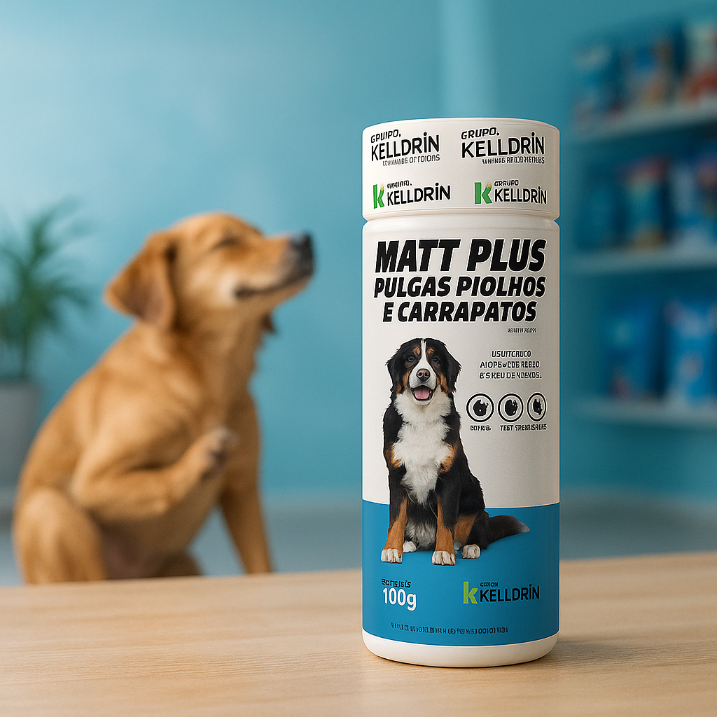 Talco Antipulgas Matt 100g Pulgas Carrapato Piolho para Cachorro e Gato ...