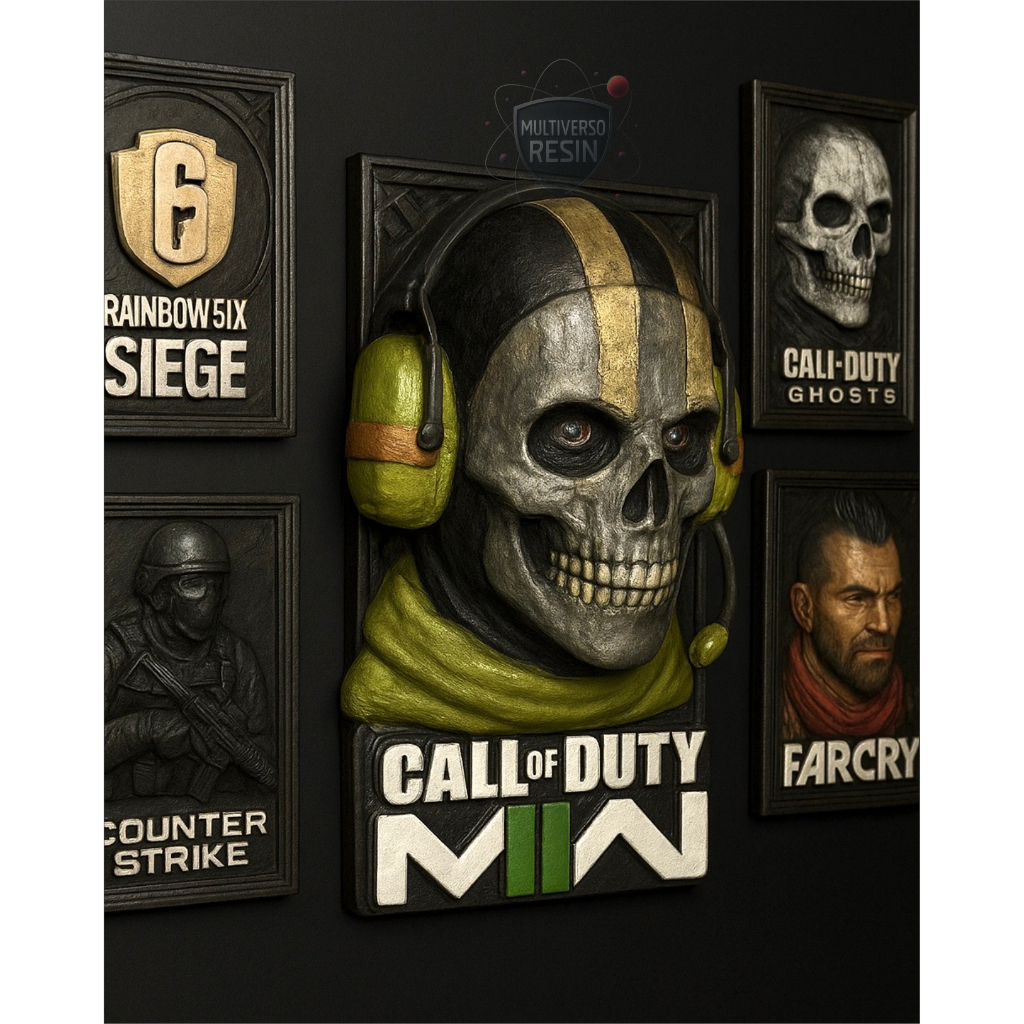Estátua/Escultura Quadro de Parede Call Of Duty Modern Warfare 2 ...