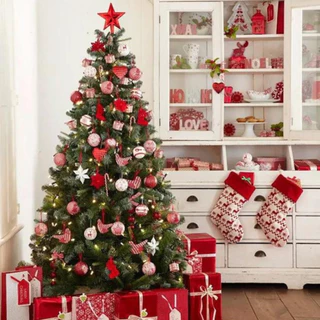 Árvore de Natal Verde Pinheiro Luxo Cheia Decoração Festa