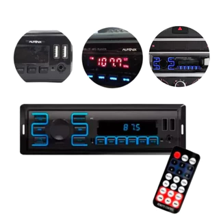 Aparelho De Som Automotivo Com 2 Entradas Usb Bluetooth Leitor Sd MP3 em Oferta na Shopee