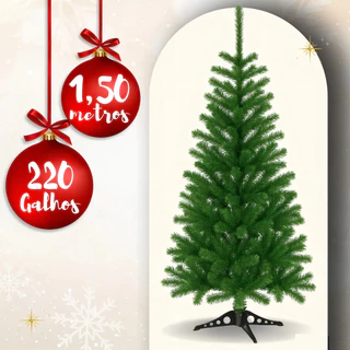 Árvore de Natal Verde Pinheiro Artificial - Diversos Tamanhos - Decoração Festa