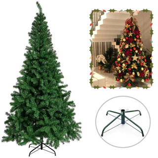 Árvore de Natal 1,80m 2,10m 1150 750 Galhos Verde Luxo Cheia Pinheiro Decorativo Natalino Grande