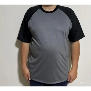 kit com 3 Raglan 100% Poliéster Plus size do G1 Ao G5