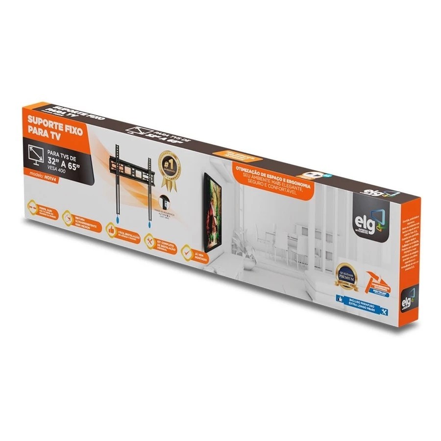 SUPORTE FIXO N01V4 - PARA TV'S DE 32 " a 65" - ELG