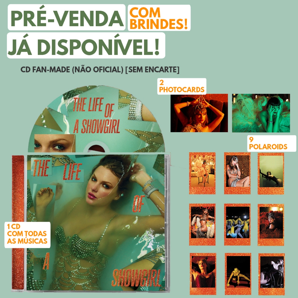 Taylor Swift - CD The Life Of A Showgirl [PRÉ-VENDA C/ BRINDES