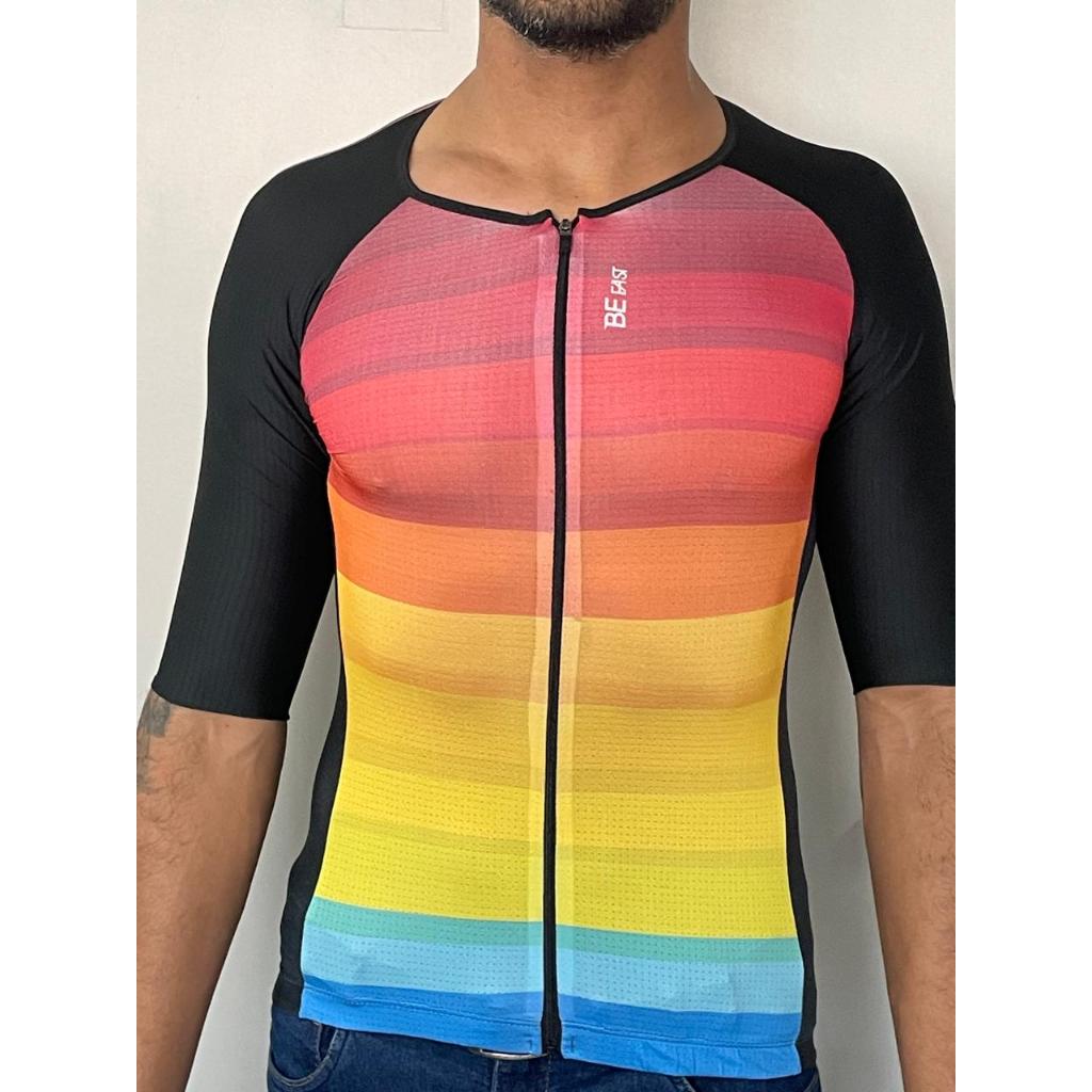 Camisa de Ciclismo New Fast Premium com Zíper full Be Fast