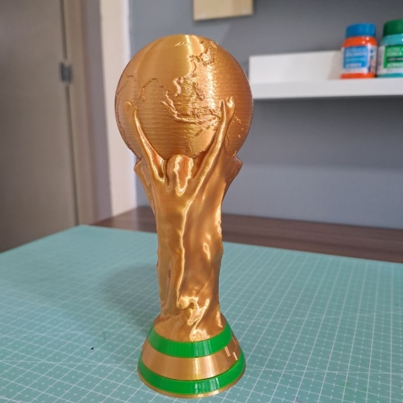 Taça Copa do Mundo Decoração 15 cm Altura