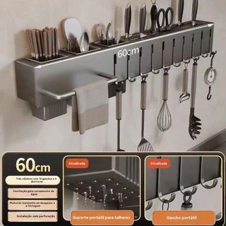 Suporte Para Armazenamento De Facas Ganchos Talheres Utensílios De Cozinha De Ferro