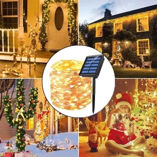 10m-20m 100LED luzes solares à prova d'água da corda para a decoração da festa de Natal do quarto da família