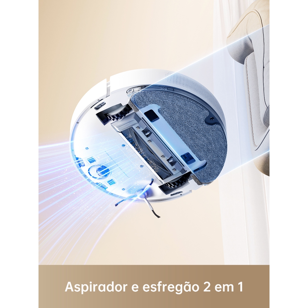 DREAME D10 Plus Gen 2 robô aspirador e esfregão com base auto